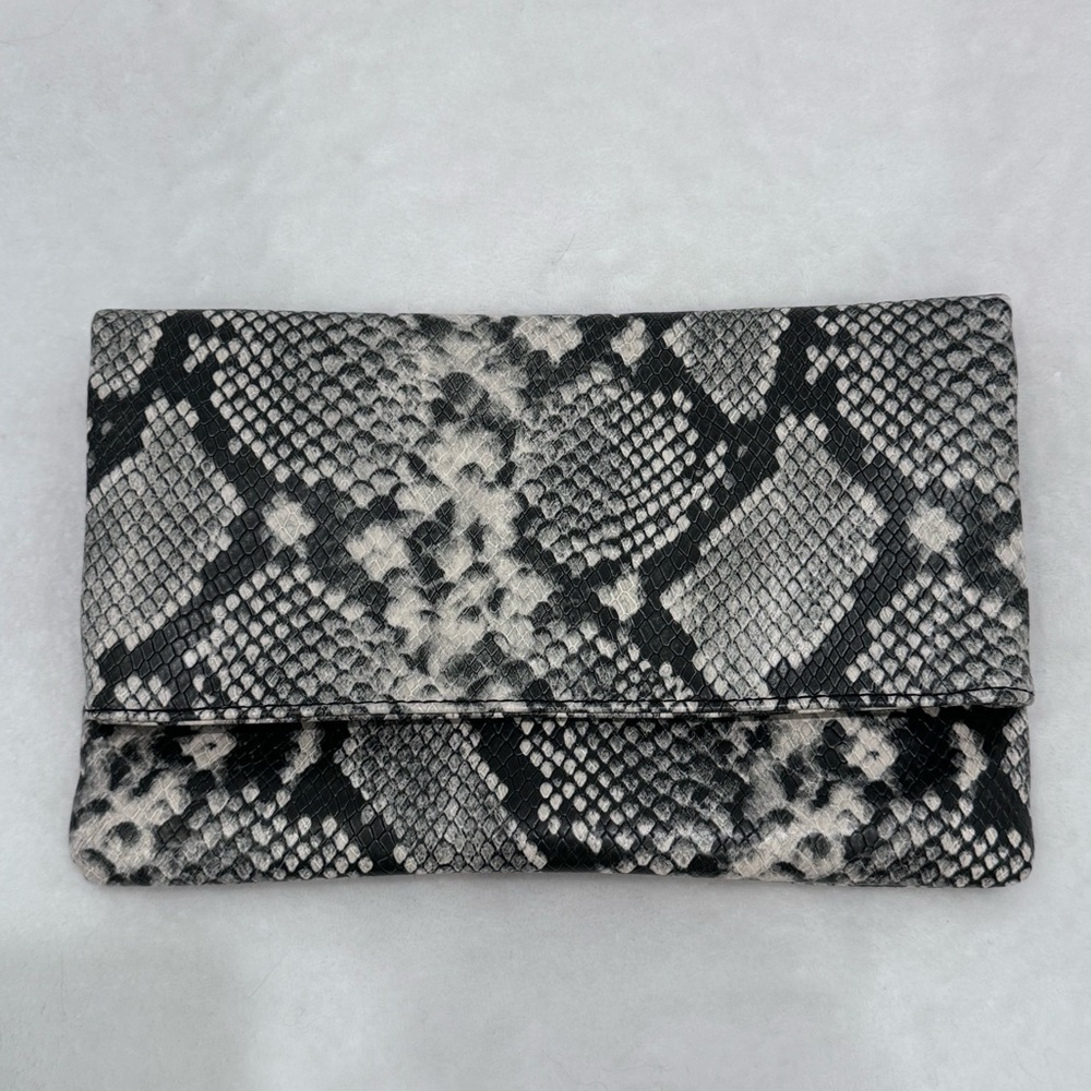 Faux Snakeskin clutch purse